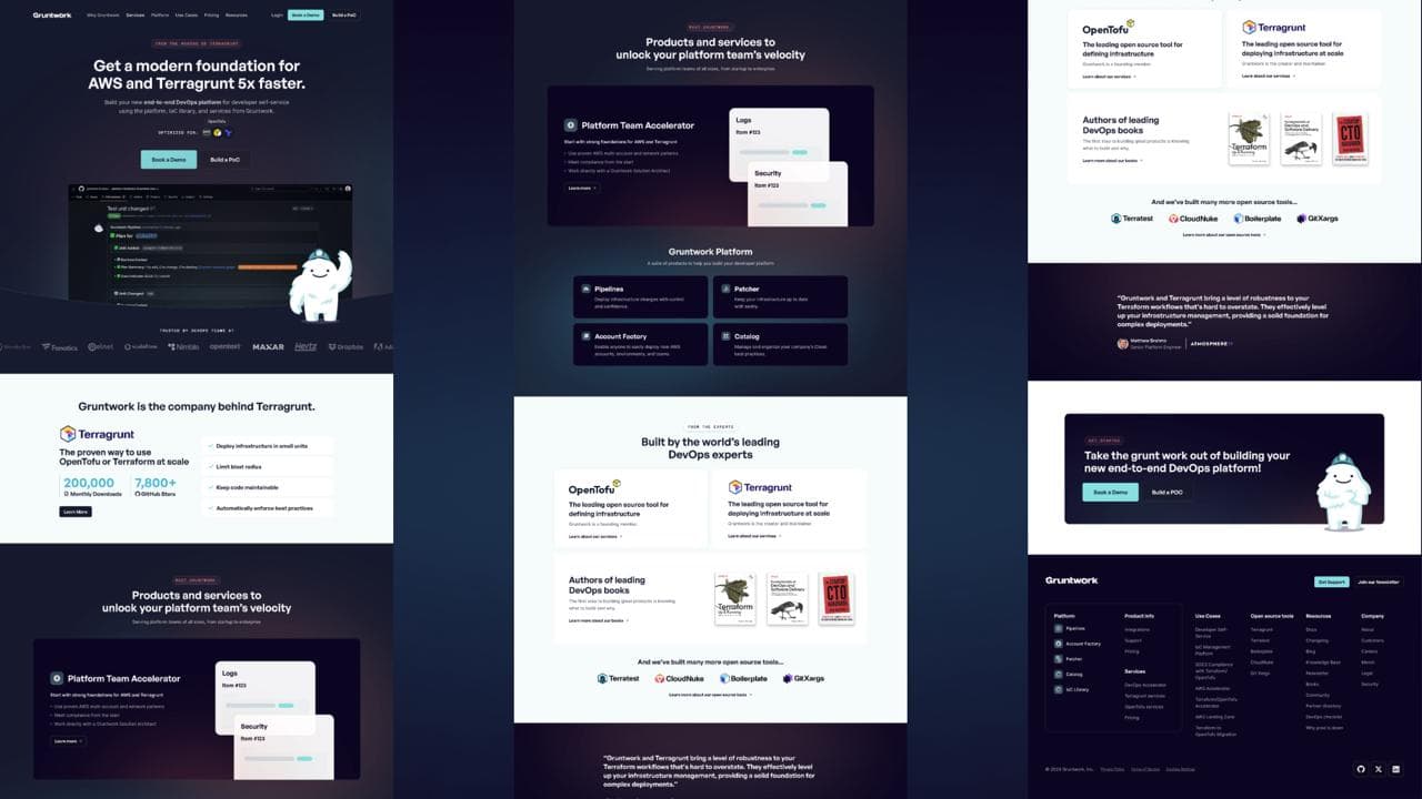 Gruntwork website preview